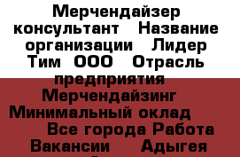 Мерчендайзер-консультант › Название организации ­ Лидер Тим, ООО › Отрасль предприятия ­ Мерчендайзинг › Минимальный оклад ­ 26 000 - Все города Работа » Вакансии   . Адыгея респ.,Адыгейск г.